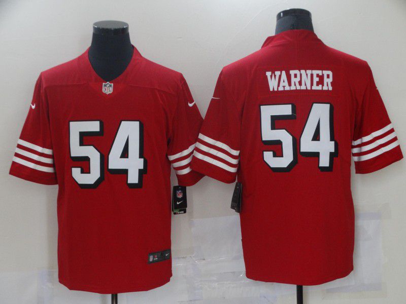 Men San Francisco 49ers #54 Warner Red Nike Vapor Untouchable Limited 2021 NFL Jersey